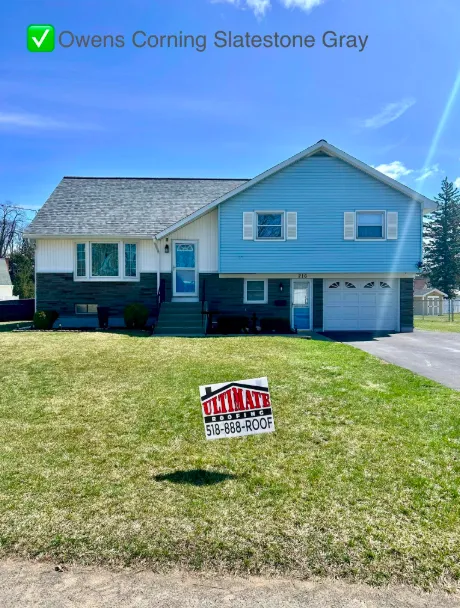 Owens Corning Slatestone Gray roof replacement Clifton Park NY